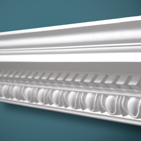 Large EggDartDentil Plaster Cornice CC20