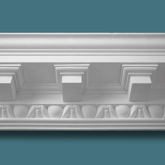 Modillion Block Plaster Cornice with Egg and Dart CC24