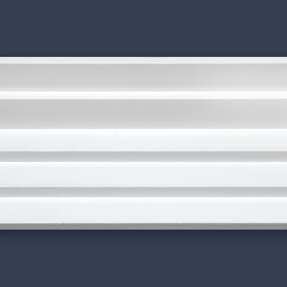 The Gledhill Stepped Art Deco Plaster Cornice CC71