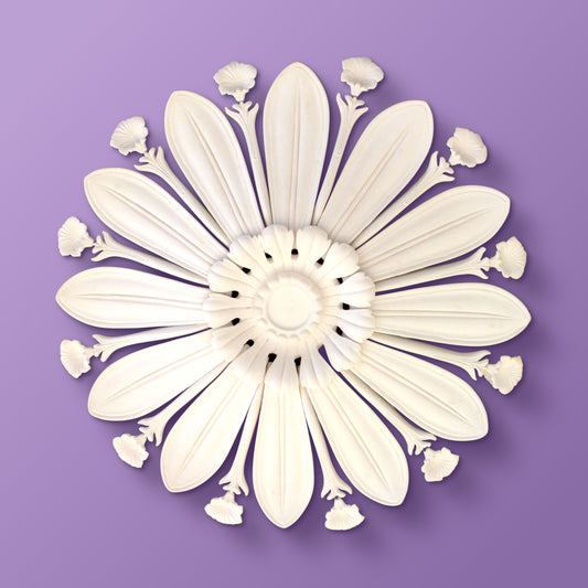 Victorian Ceiling Rose - York Flower - 880mm